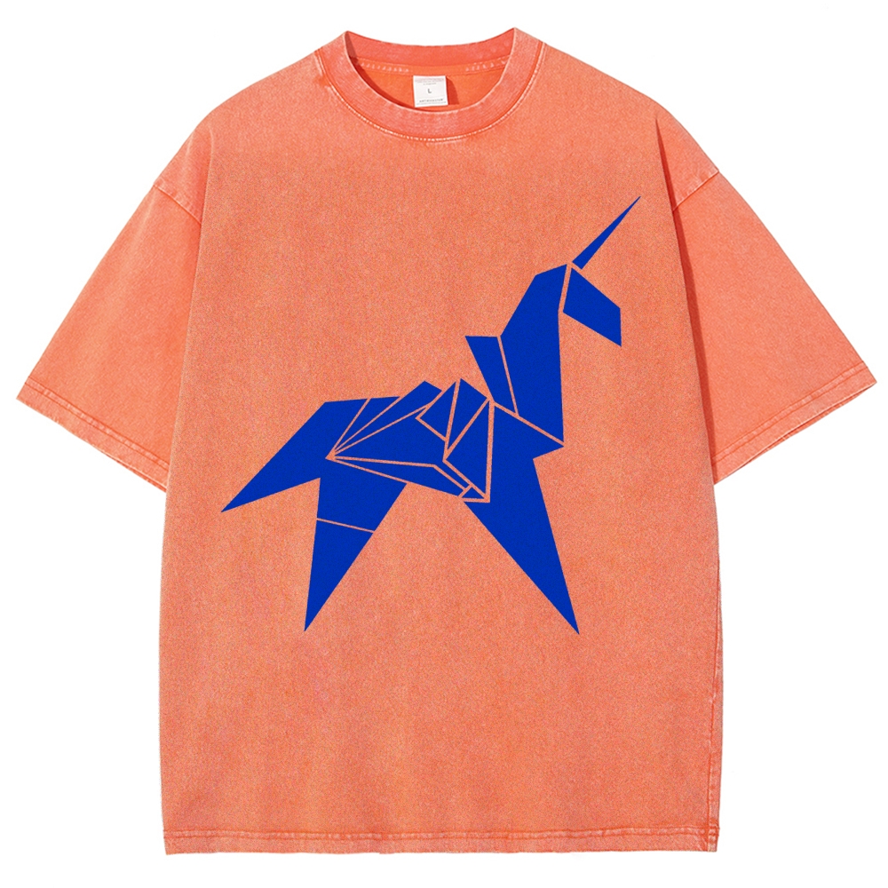 Unicornio de origami de Blade Runner Vintage Distressed T-shirt