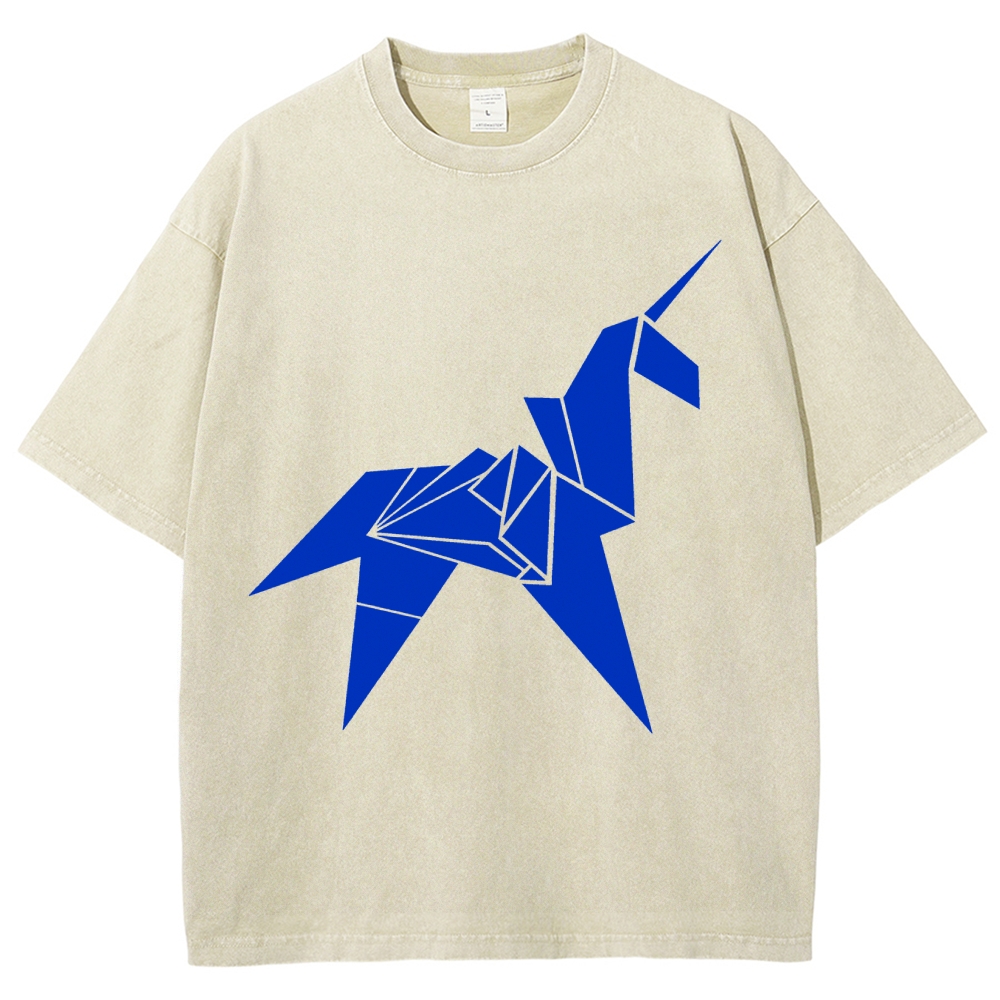 Unicornio de origami de Blade Runner Vintage Distressed T-shirt