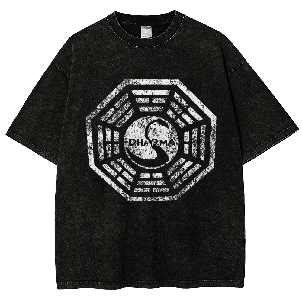 DHARMA Initiative  Vintage Distressed T-shirt