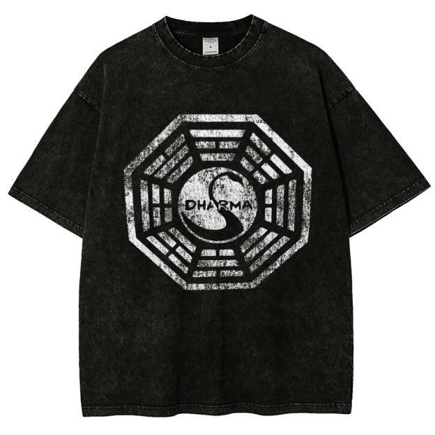 DHARMA Initiative  Vintage Distressed T-shirt