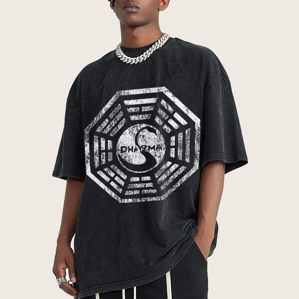 DHARMA Initiative  Vintage Distressed T-shirt