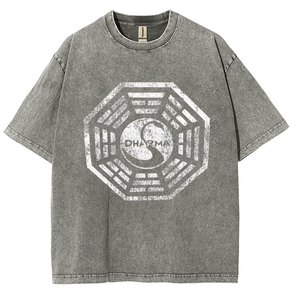 DHARMA Initiative  Vintage Distressed T-shirt