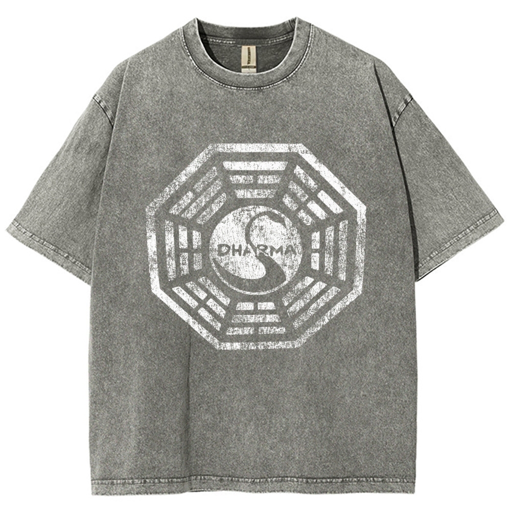 DHARMA Initiative  Vintage Distressed T-shirt