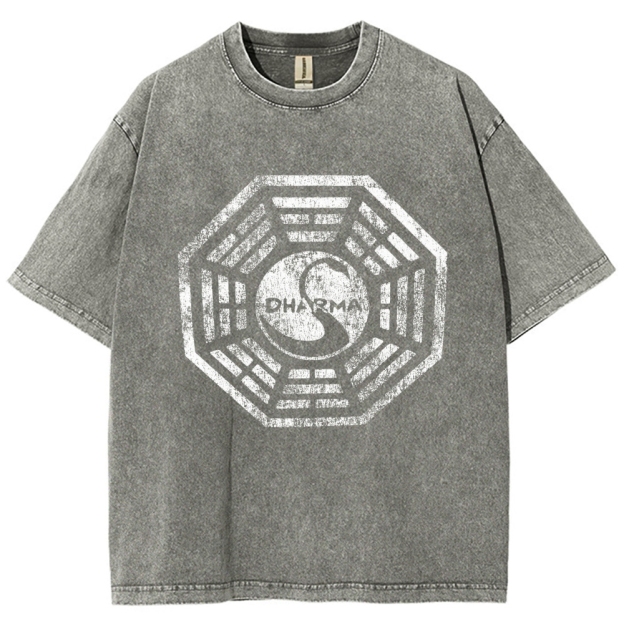DHARMA Initiative  Vintage Distressed T-shirt