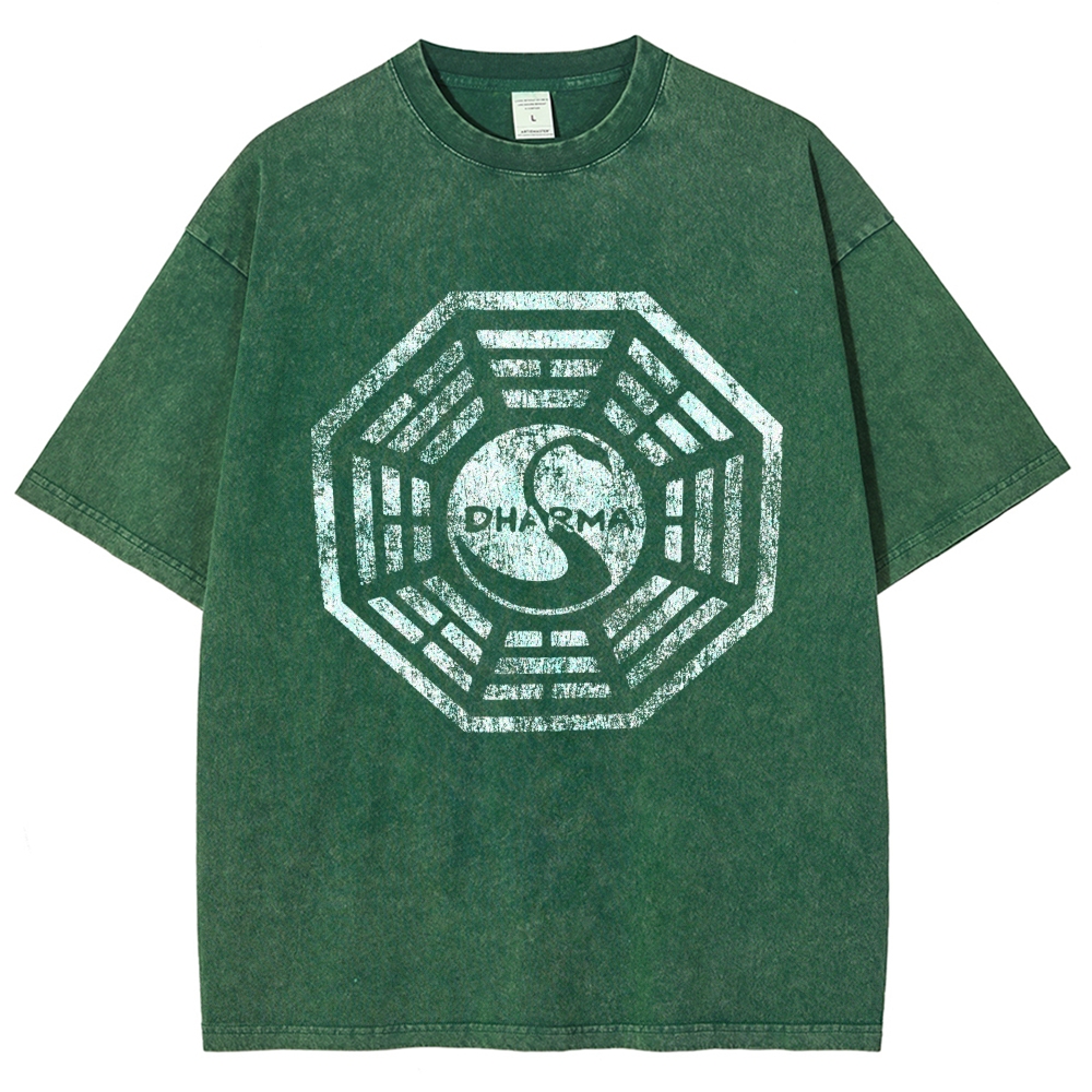 DHARMA Initiative  Vintage Distressed T-shirt