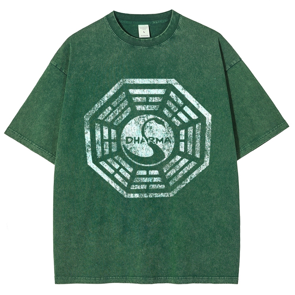 DHARMA Initiative  Vintage Distressed T-shirt