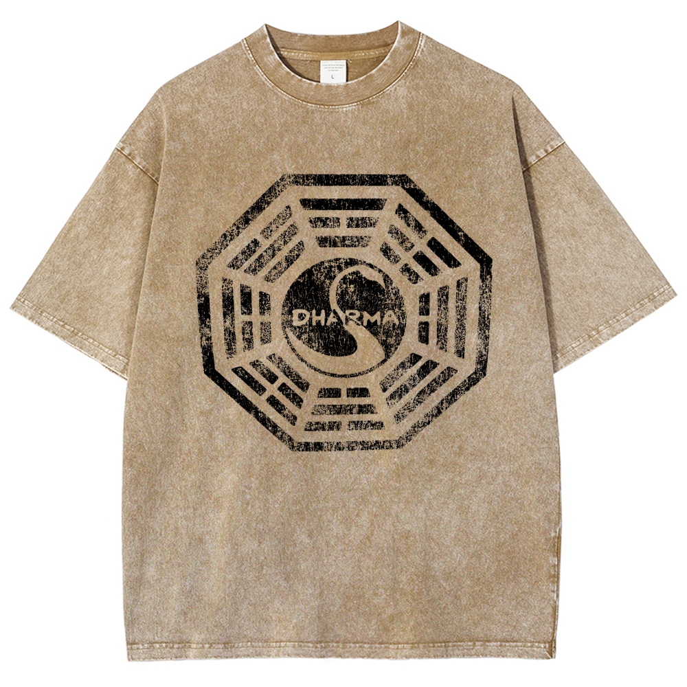 DHARMA Initiative  Vintage Distressed T-shirt
