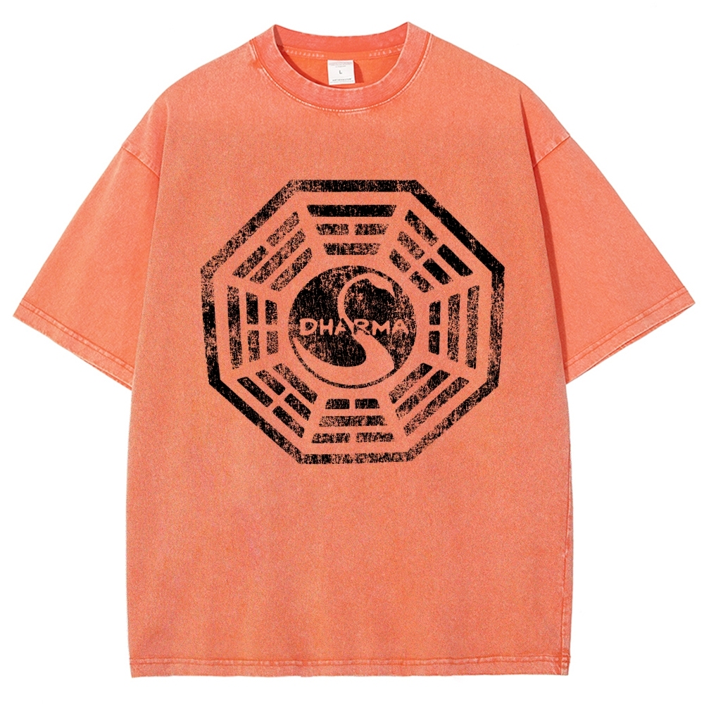 DHARMA Initiative  Vintage Distressed T-shirt
