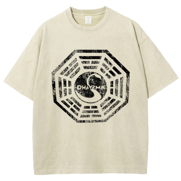 DHARMA Initiative  Vintage Distressed T-shirt