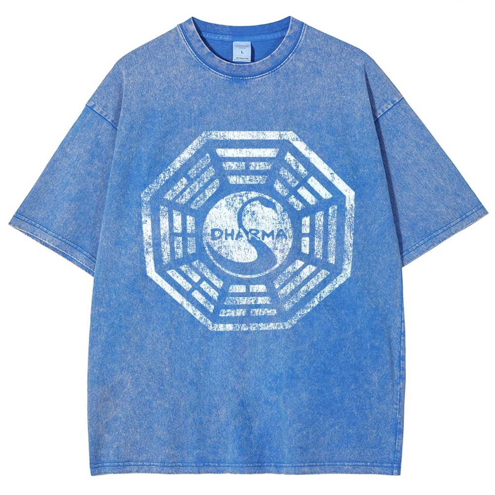 DHARMA Initiative  Vintage Distressed T-shirt