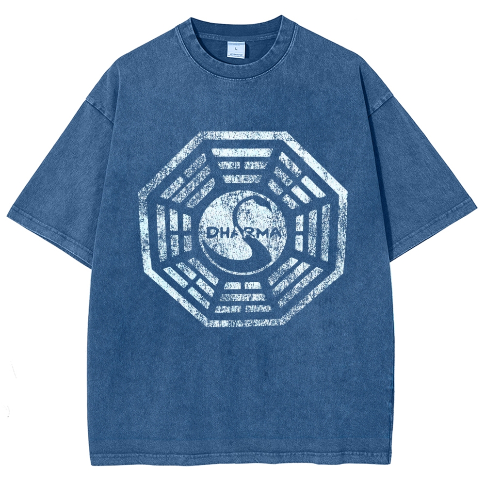 DHARMA Initiative  Vintage Distressed T-shirt