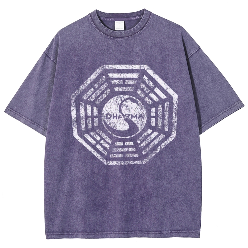 DHARMA Initiative  Vintage Distressed T-shirt