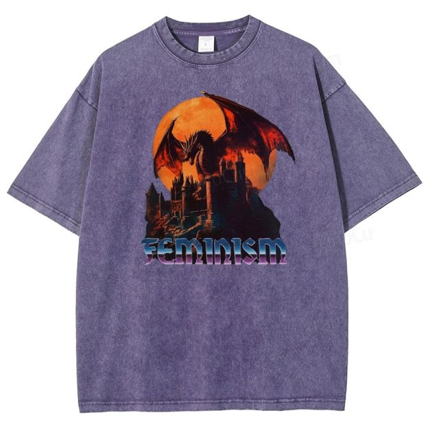Feminism Dragon Graphic T-Shirt