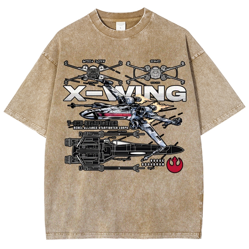 M-FALCON REBEL ALLIANCE Vintage Distressed T-shirt