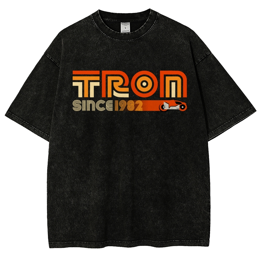 Retro Tron 1982 Vintage Distressed T-shirt