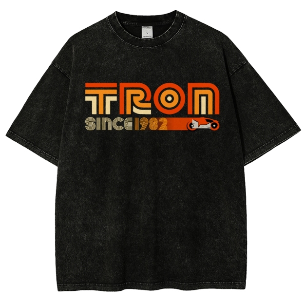 Retro Tron 1982 Vintage Distressed T-shirt