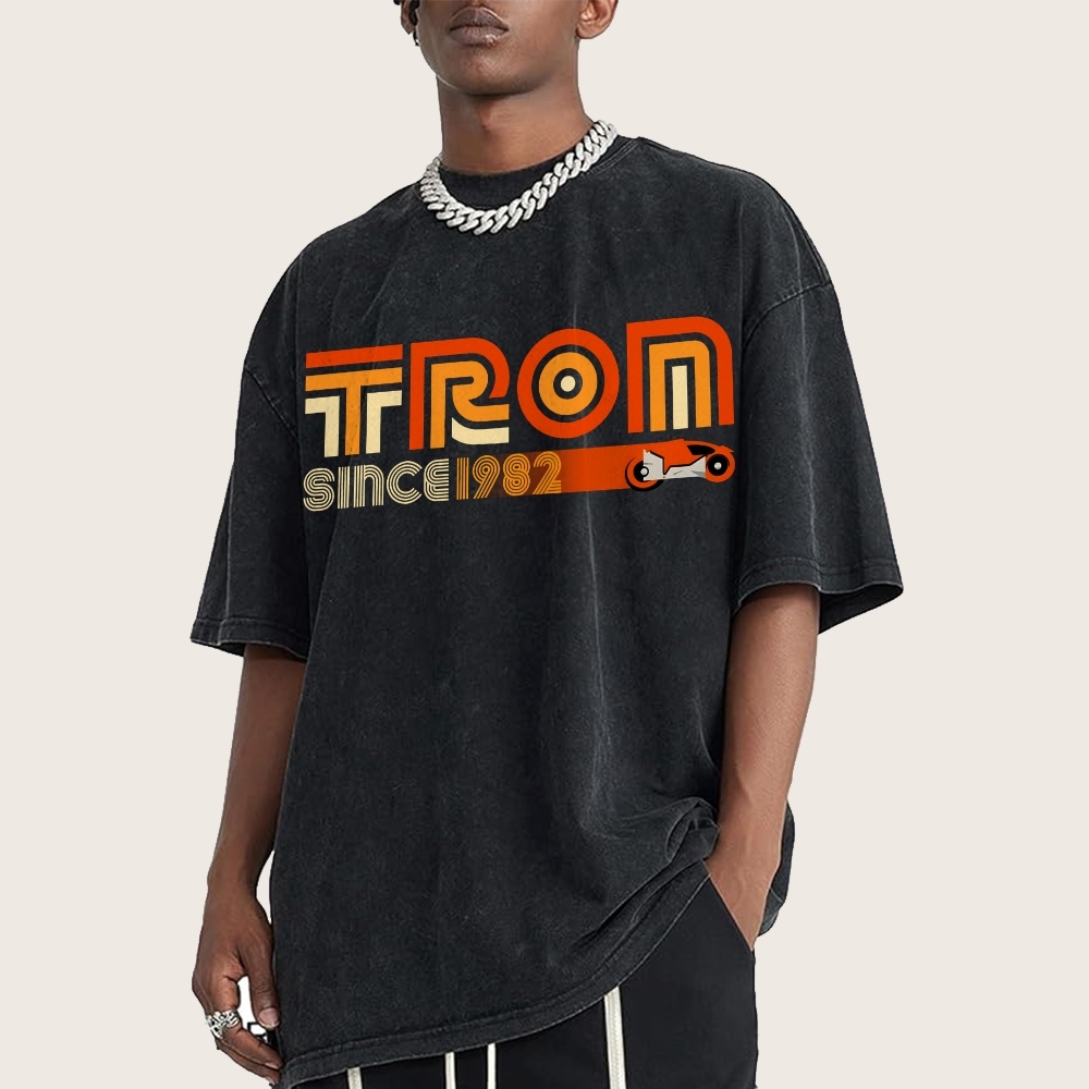 Retro Tron 1982 Vintage Distressed T-shirt