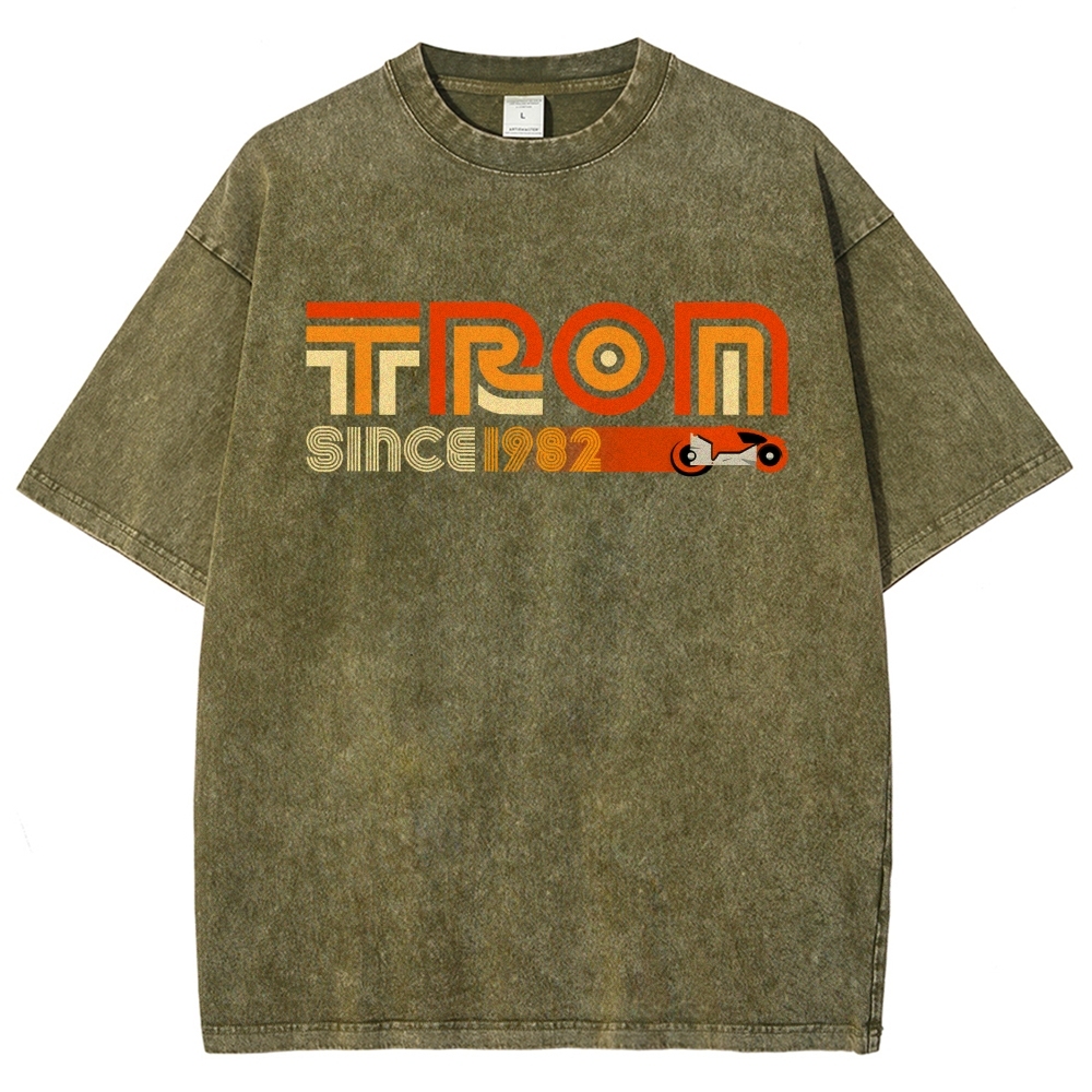 Retro Tron 1982 Vintage Distressed T-shirt