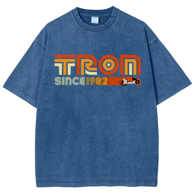 Retro Tron 1982 Vintage Distressed T-shirt
