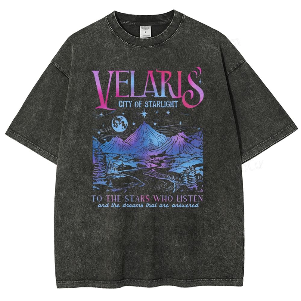 Velaris City Of Starlight  Washed T-Shirt 