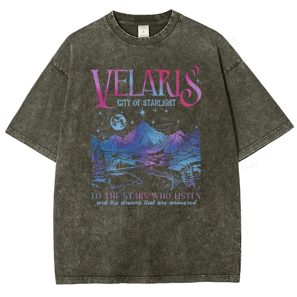 Velaris City Of Starlight  Washed T-Shirt 