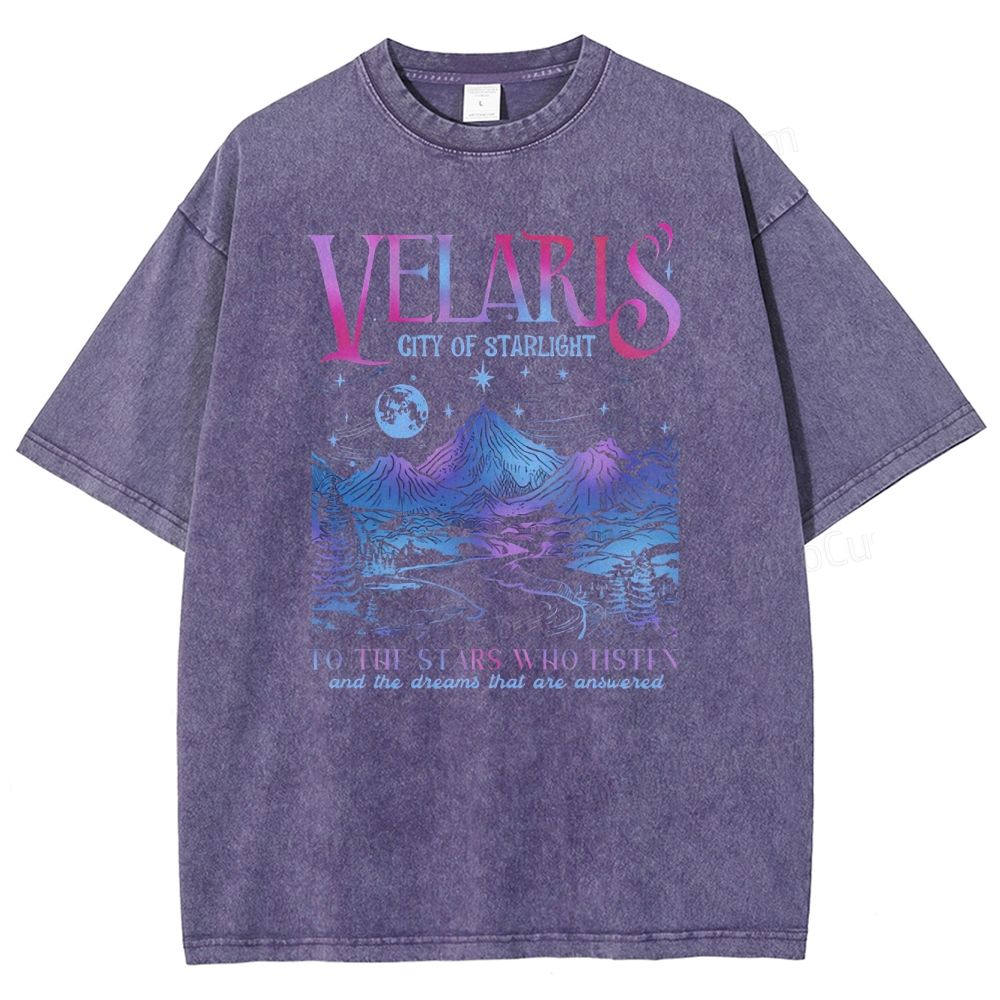 Velaris City Of Starlight  Washed T-Shirt 