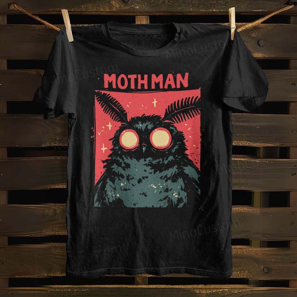 Cryptid Mothman Cotton T-shirt