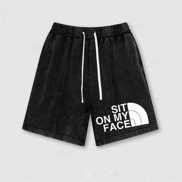 Sit On My Face Washed Vintage Shorts