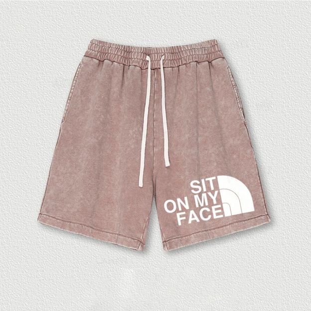 Sit On My Face Washed Vintage Shorts