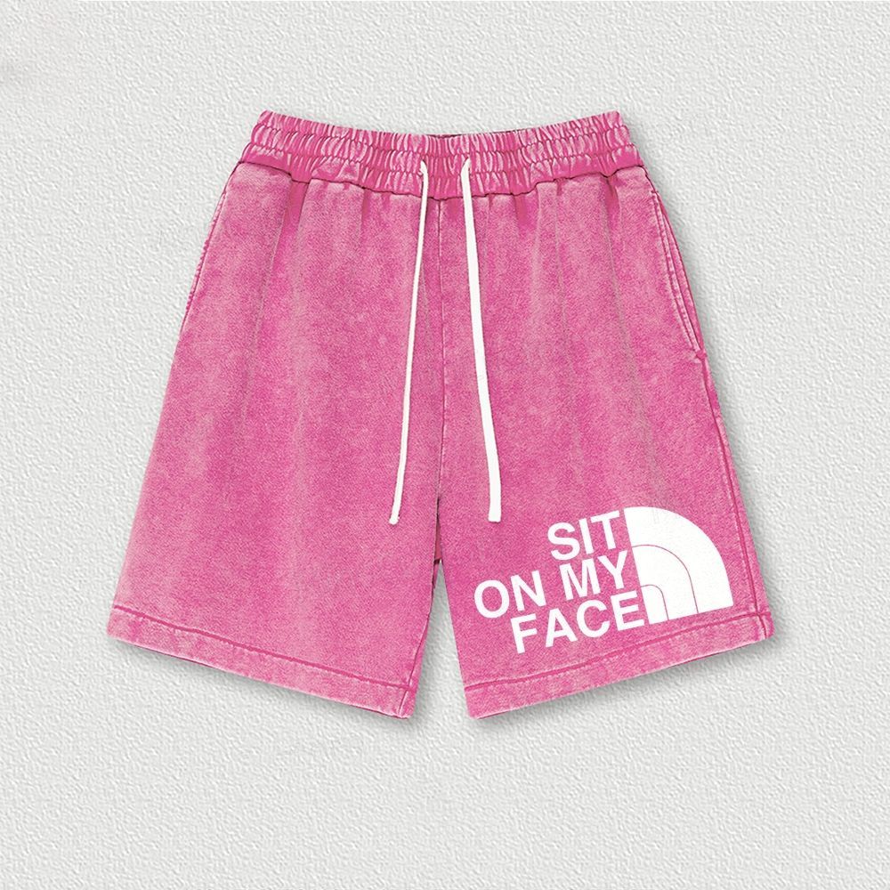 Sit On My Face Washed Vintage Shorts