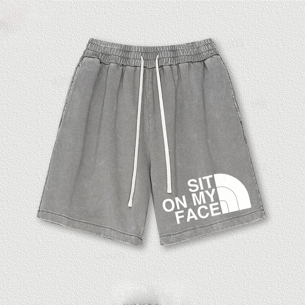 Sit On My Face Washed Vintage Shorts