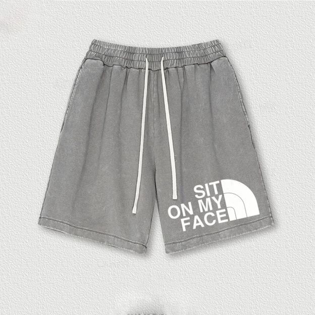 Sit On My Face Washed Vintage Shorts