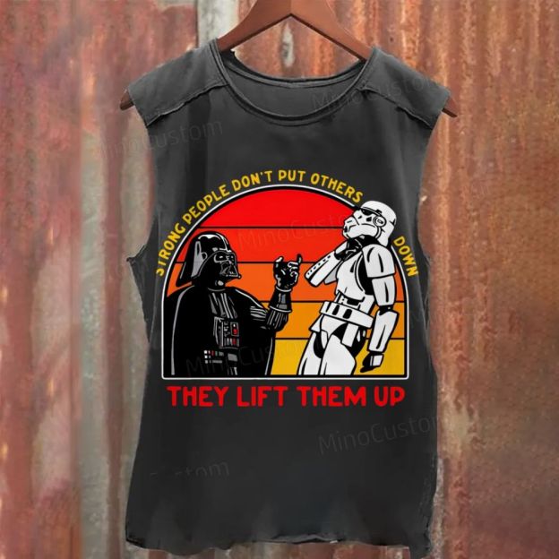 Strong People Geek Washed Tank Top 