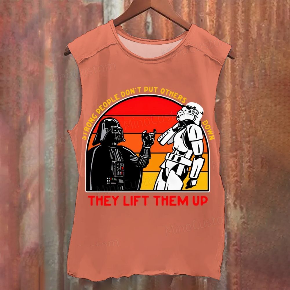 Strong People Geek Washed Tank Top 