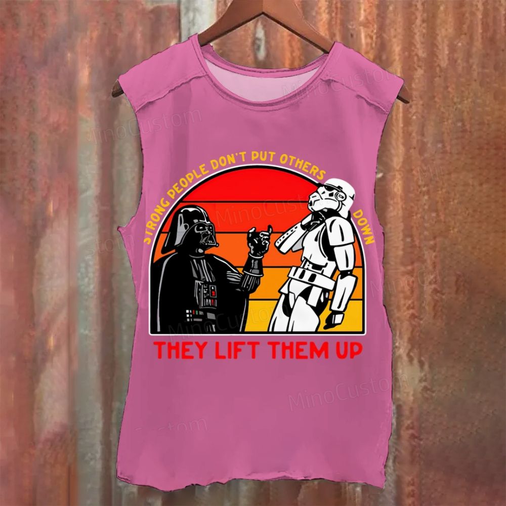 Strong People Geek Washed Tank Top 