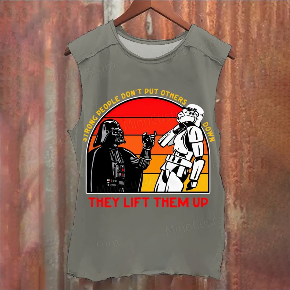 Strong People Geek Washed Tank Top 