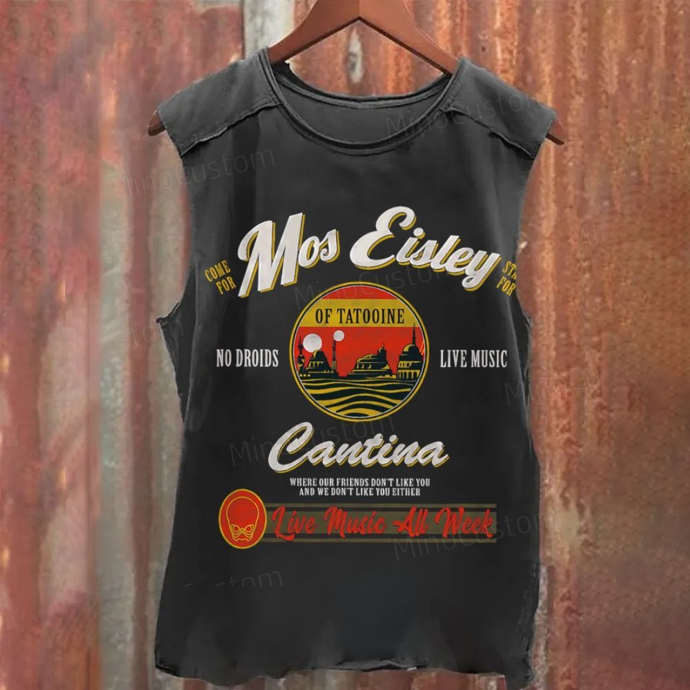 Mos Eisley Cantina Tatooine Star Wars print Washed Tank Top