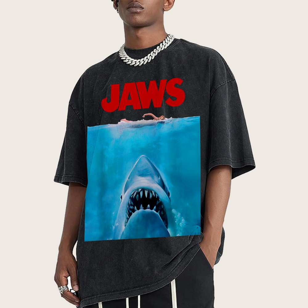 Jaws Oversize Vintage Distressed T-shirt