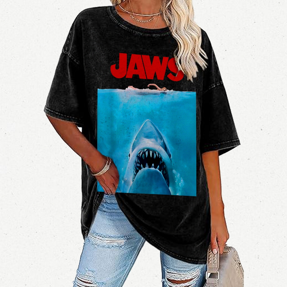 Jaws Oversize Vintage Distressed T-shirt
