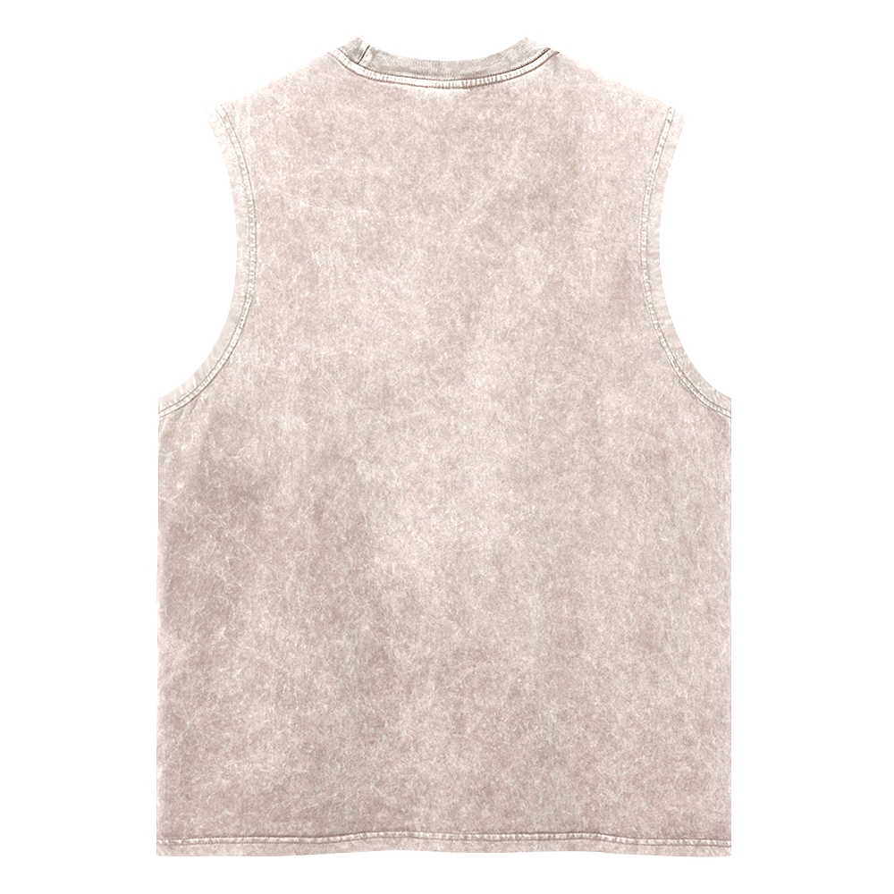 Vintage Rock Dog Drummer Graphic Tank Top