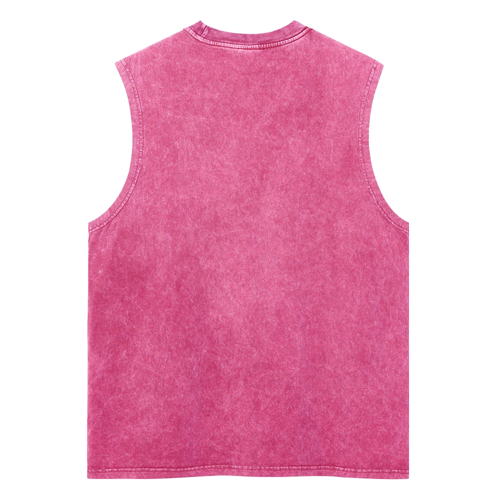 Vintage Rock Dog Drummer Graphic Tank Top