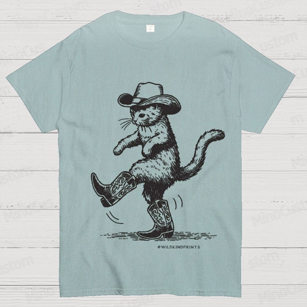 Cowboy Cat Dancing Graphic T - Shirt