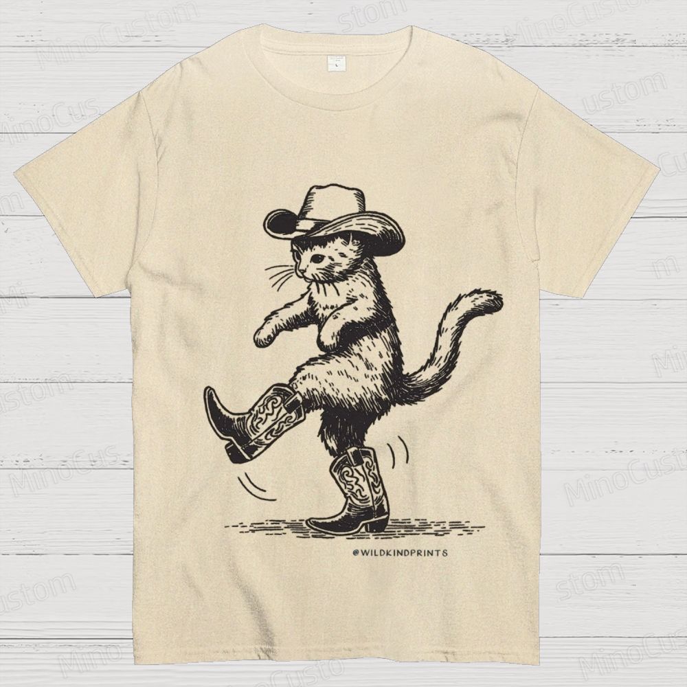 Cowboy Cat Dancing Graphic T - Shirt
