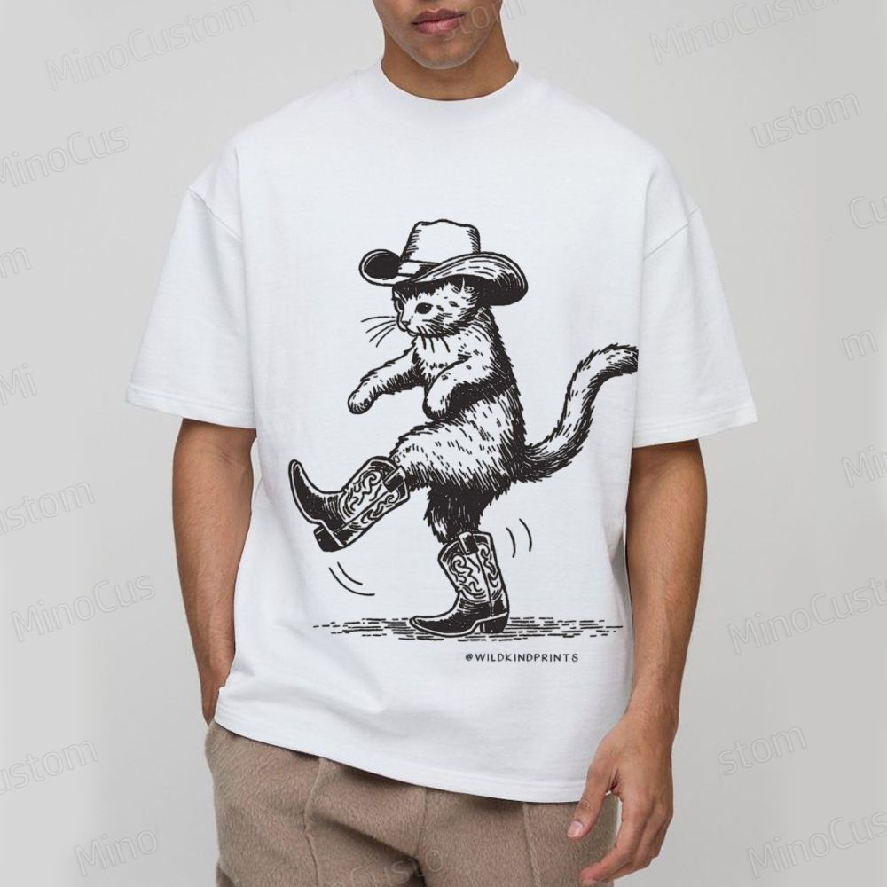 Cowboy Cat Dancing Graphic T - Shirt