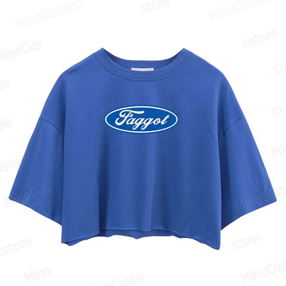 Faggot Pride Y2K Crop Tops 