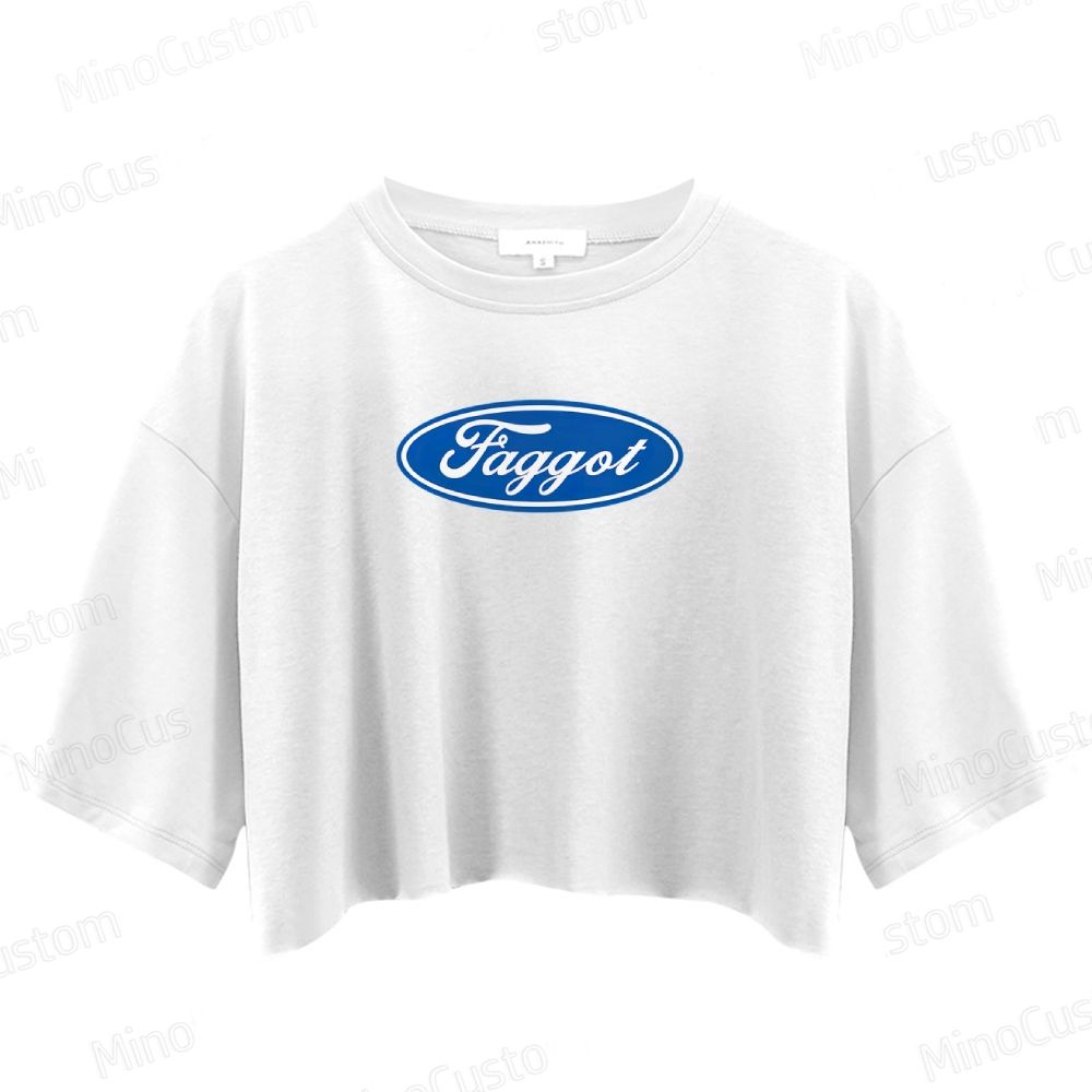 Faggot Pride Y2K Crop Tops 