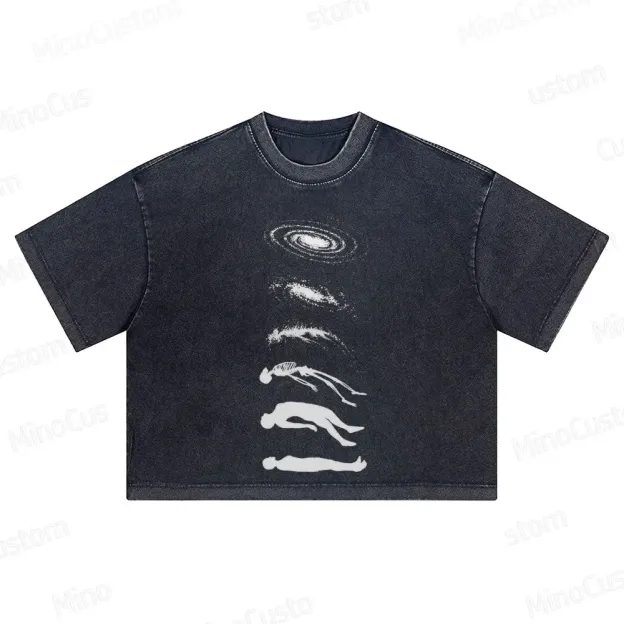 Cosmic Graphic Crop Top