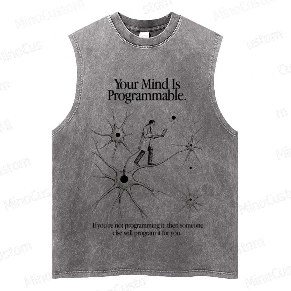 “Your Mind Is Programmable” Vintage Tank Top