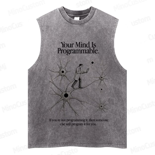 “Your Mind Is Programmable” Vintage Tank Top