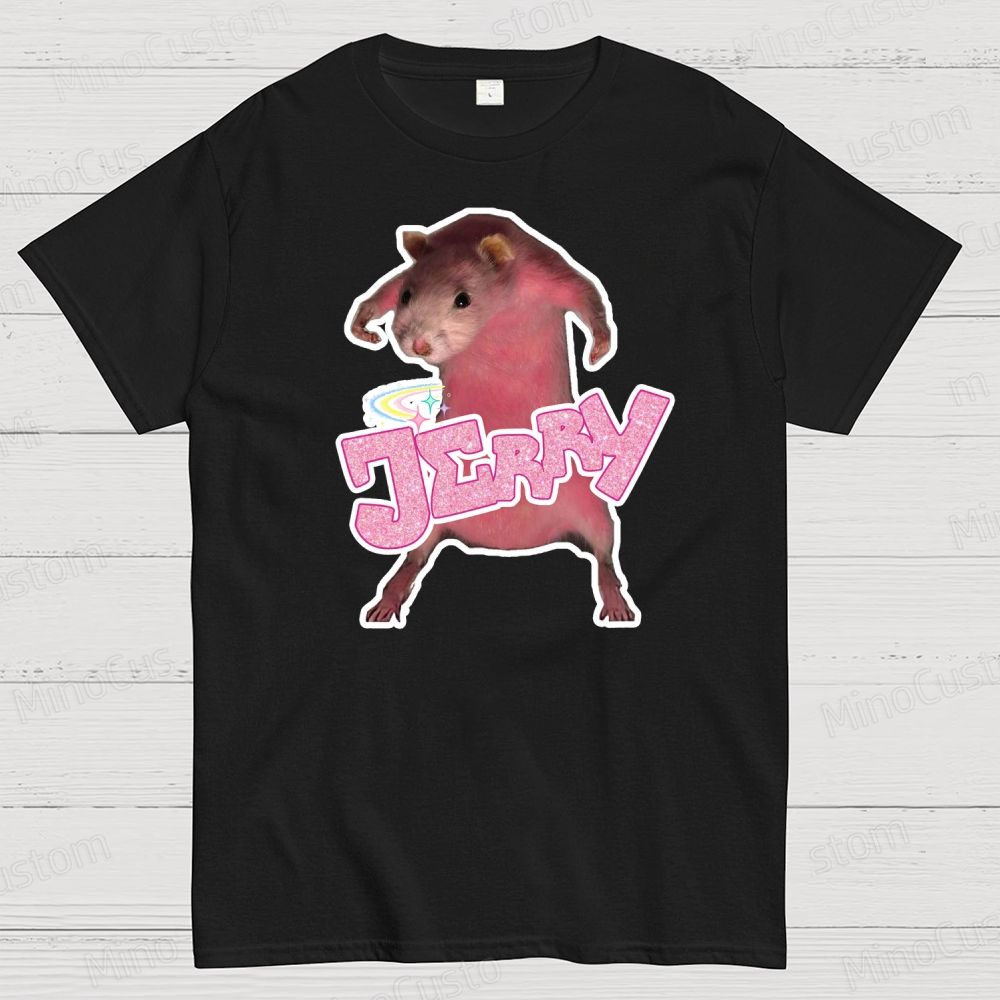 Pink hamster Jerry  Cotton T-shirt